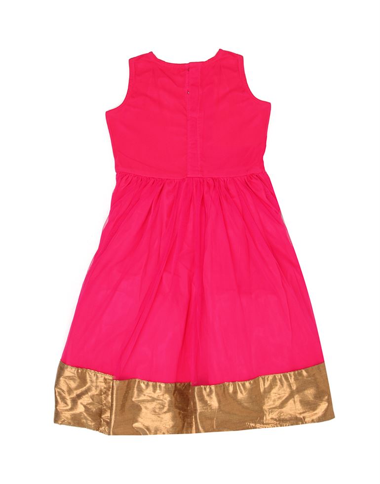 Ethnicity Girls Ethnic Wear Multicolor Fit and Flare Dress
